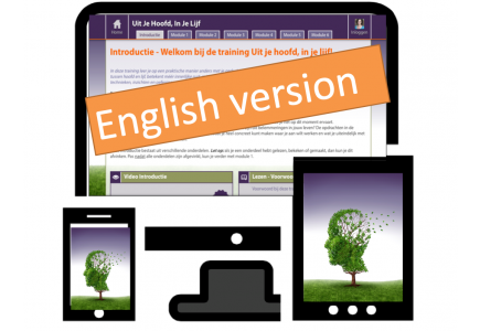 This training is intended for dealing with stress complaints. With the help of this online program you can independently work on a better balance between thinking and feeling. On the basis of instructional videos, assignments and exercises you go through six blocks, on your way to more inner peace, more strength and more self-confidence. After payment you will receive an access code with which you can log in directly to your personal training page.
